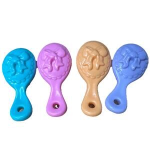 Vintage My Little Pony Hair Brush Lot Of 4